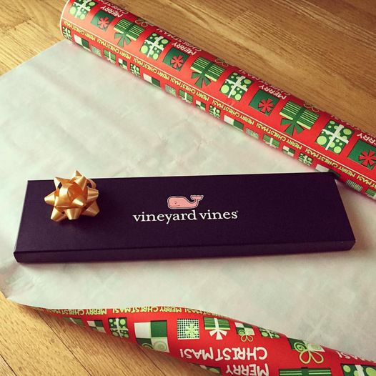 Keuka Lake Vineyard Vines Tie - Navy