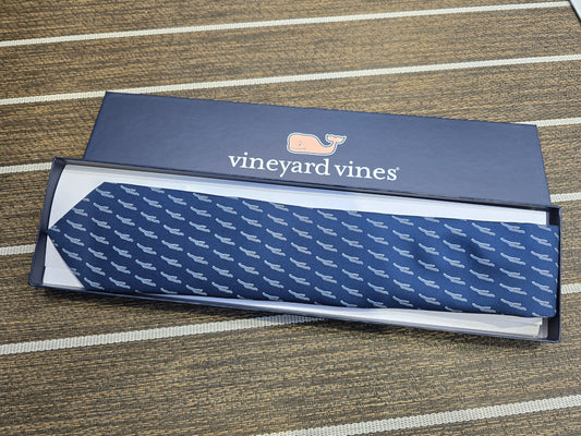 Keuka Lake Vineyard Vines Tie - Navy