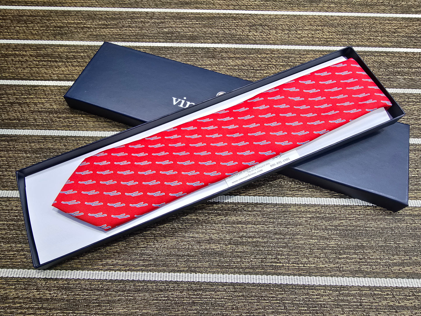 Keuka Lake Vineyard Vines Tie - Red